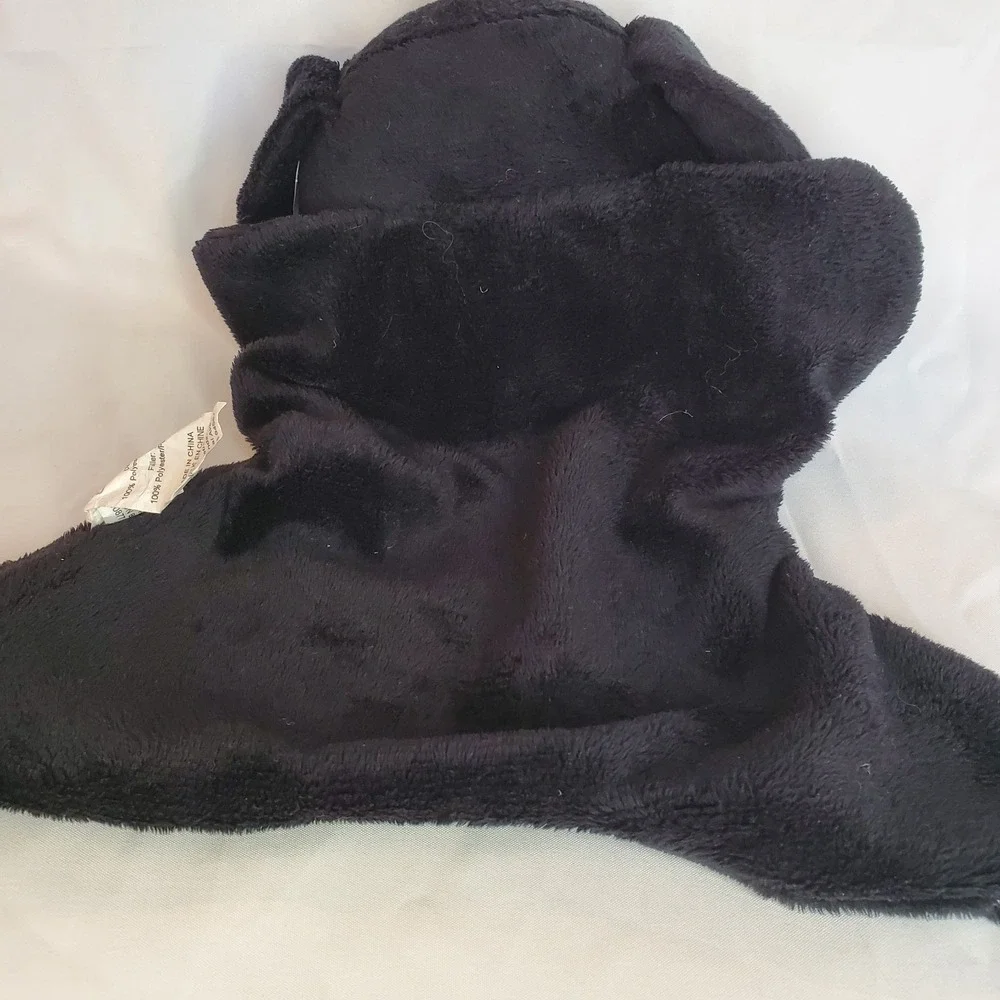 Belle Plush Animal Baby Lovey Black White Dog Puppy‎